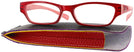 Rectangle Red/pink Charli Single Vision Full Frame View #1