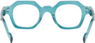 Rectangle Teal Forget Me Not Single Vision Full Frame View #4