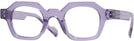 Rectangle Purple Forget Me Not Single Vision Full Frame View #1