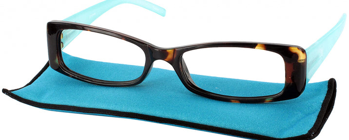 Rectangle Carolina Blue Gelato Single Vision Full Frame View #1