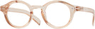 Round Peach Nerd Out Single Vision Full Frame View #1