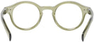 Round Olive Nerd Out Single Vision Full Frame View #4