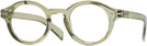 Round Olive Nerd Out Single Vision Full Frame View #1