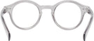 Round Grey Nerd Out Single Vision Full Frame View #4