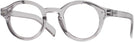 Round Grey Nerd Out Single Vision Full Frame View #1