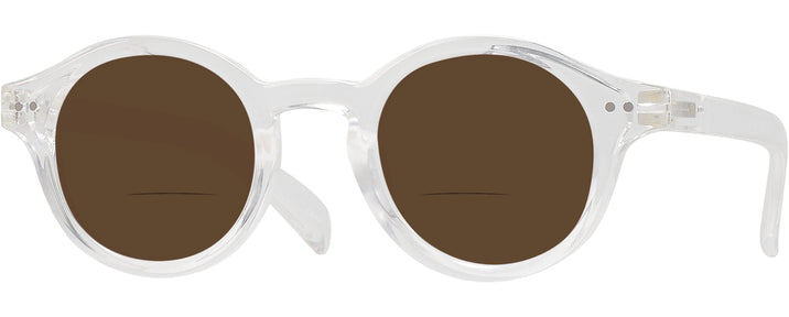 Round Crystal Nerd Out Bifocal Reading Sunglasses View #1