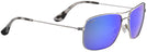 Rectangle Silver/Blue Hawaii Lens Maui Jim Wiki Wiki 246 Bifocal Reading Sunglasses View #1