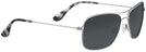 Rectangle Silver/grey Lens Maui Jim Wiki Wiki 246 Bifocal Reading Sunglasses View #1
