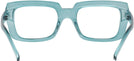 Oversized Teal Eye-Conic Single Vision Full Frame View #4