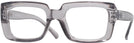Oversized Grey Eye-Conic Single Vision Full Frame View #1