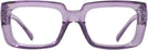 Oversized Purple Eye-Conic Single Vision Full Frame View #2
