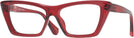 Cat Eye Red Lola Single Vision Full Frame View #1
