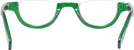  Dark Green Suzy Q Single Vision Half Frame View #4