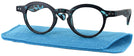 Round Blue Tortoise Feelin Groovy Single Vision Full Frame View #1