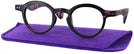 Round Purple Tortoise Feelin Groovy Single Vision Full Frame View #1