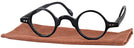 Round Black Hetty Single Vision Full Frame View #1