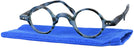 Round Blue Tortoise Hetty Single Vision Full Frame View #1
