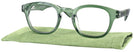 Square,Round Tea Party Green Looking Glass Single Vision Full Frame View #1