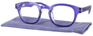 Square,Round Royal Purple Looking Glass Single Vision Full Frame View #1