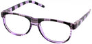 Square Purple Plaid Mad For Plaid Single Vision Full Frame View #1