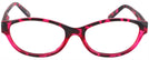 Oval Red Demi No Brainer Single Vision Full Frame View #2