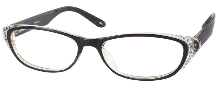 Cat Eye Black Nior Starstruck Single Vision Full Frame View #1