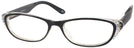 Cat Eye Black Nior Starstruck Single Vision Full Frame View #1