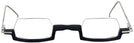 Rectangle,Unique Matte Black Wolfgang Katzer Architekt Single Vision Half Frame w/ FREE NON-GLARE View #2