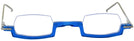 Rectangle,Unique Transparent Blue Wolfgang Katzer Architekt Single Vision Half Frame w/ FREE NON-GLARE View #2
