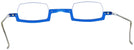 Rectangle,Unique Transparent Blue Wolfgang Katzer Architekt Single Vision Half Frame w/ FREE NON-GLARE View #4