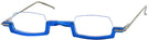 Rectangle,Unique Transparent Blue Wolfgang Katzer Architekt Single Vision Half Frame w/ FREE NON-GLARE View #1