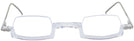 Rectangle,Unique Crystal Clear Wolfgang Katzer Architekt Single Vision Half Frame w/ FREE NON-GLARE View #2