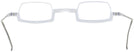 Rectangle,Unique Crystal Clear Wolfgang Katzer Architekt Single Vision Half Frame w/ FREE NON-GLARE View #4