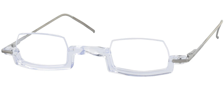 Rectangle,Unique Crystal Clear Wolfgang Katzer Architekt Single Vision Half Frame w/ FREE NON-GLARE View #1