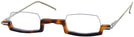 Rectangle,Unique Havana Wolfgang Katzer Architekt Single Vision Half Frame w/ FREE NON-GLARE View #1