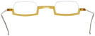 Rectangle,Unique Transparent Yellow Wolfgang Katzer Architekt Single Vision Half Frame w/ FREE NON-GLARE View #4