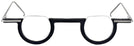 Round,Unique Matte Black Wolfgang Katzer Autor Single Vision Half Frame w/ FREE NON-GLARE View #2