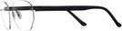 Round Matte Black Wolke 100-1350 w/AR Progressive No-Lines View #3