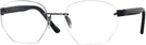 Round Matte Black Wolke 100-1350 w/AR Single Vision Full Frame View #1