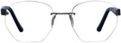 Round Shiny Blue Wolke 100-1350 w/AR Progressive No-Lines View #2