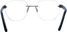 Round Shiny Blue Wolke 100-1350 w/AR Progressive No-Lines View #4