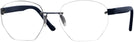 Round Shiny Blue Wolke 100-1350 w/AR Progressive No-Lines View #1