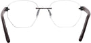 Round Matte Brown Wolke 100-1350 w/AR Progressive No-Lines View #4