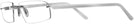 Rectangle Matte Light Grey Wolke 101-0755 w/ AR Single Vision Half Frame View #3