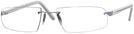 Rectangle Matte Light Grey Wolke 101-0755 w/ AR Single Vision Half Frame View #1