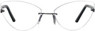 Cat Eye Shiny Black Wolke 102-0857 w/ AR Single Vision Full Frame View #2