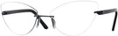 Cat Eye Shiny Black Wolke 102-0857 w/ AR Single Vision Full Frame View #1