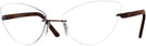 Cat Eye Matte Dark Tortoise Wolke 102-0857 w/ AR Single Vision Full Frame View #1