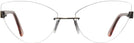 Rectangle Gold/pink Crystal Wolke 103-1553 w/ AR Progressive No-Lines View #2