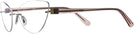 Cat Eye Gold/pink Crystal Wolke 103-0857 w/ AR Single Vision Full Frame View #3